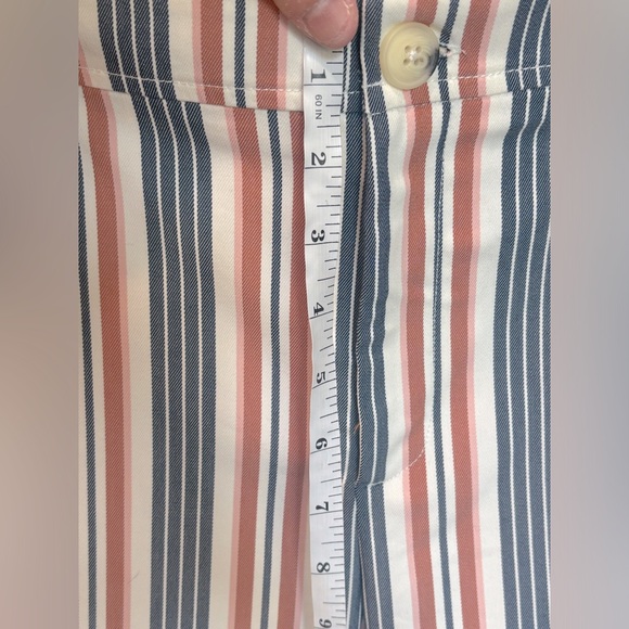 Anthropologie Low-Rise Striped Flare Pants - Picture 10 of 11